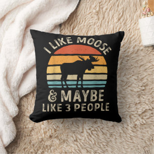 Coussin J'Aime L'Oie Et Peut-Être 3 Personnes Elk Deer Lov