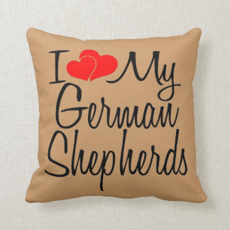 Coussin J'Aime Mes Bergers Allemands