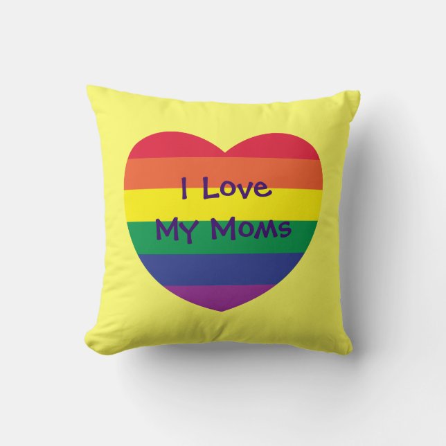 Coussin J'Aime Mes Mères (Recto)