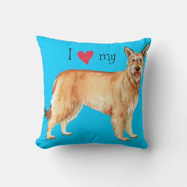 Coussin J'aime mon Berger Picard (Recto)