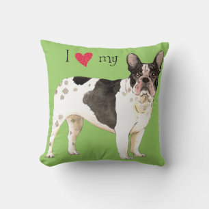 Coussin J'aime mon Bulldog français