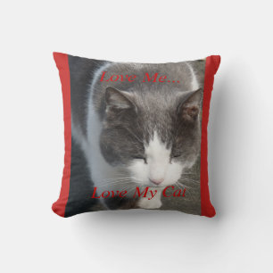 Coussin J'aime mon chat