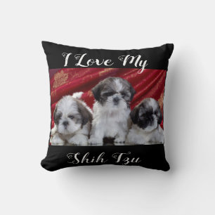 Coussin J'Aime Mon Chih Tzu