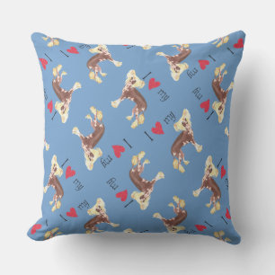 Coussin J'aime mon chinois Crested