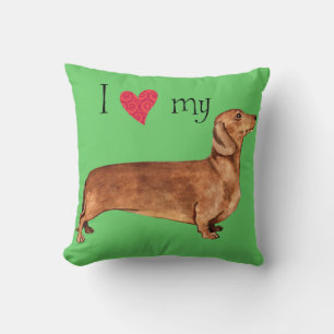 Coussin J'aime mon Dachshund