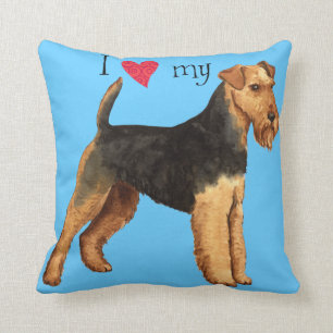 Coussin J'aime mon gallois Terrier