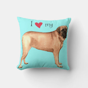 Coussin J'aime mon mastiff