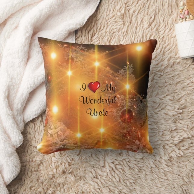 Coussin J'aime mon oncle merveilleux (Couverture)