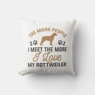 Coussin J'aime mon rottweiler