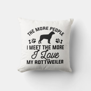 Coussin J'aime mon Rottweiler
