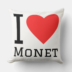 Coussin J'aime Monet
