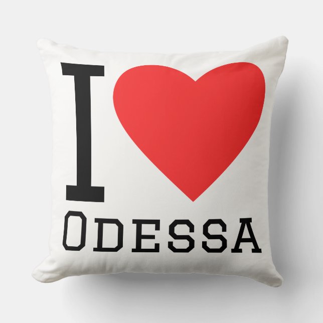 Coussin J'aime Odessa (Recto)