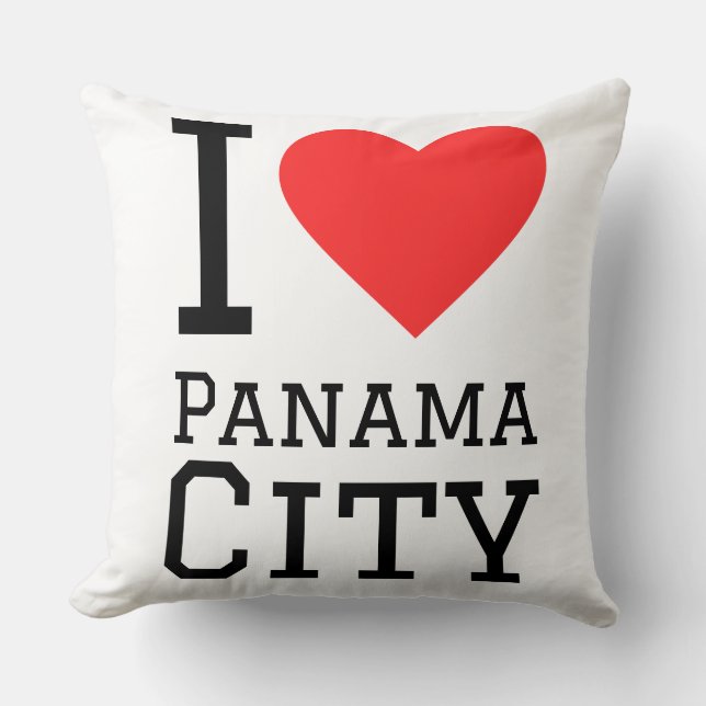 Coussin J'aime Panama City  (Recto)