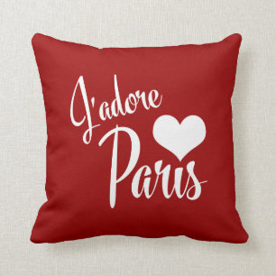 Coussin J'aime Paris - J'adore Paris !