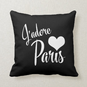 Coussin J'aime Paris - le style de cru de J'adore Paris