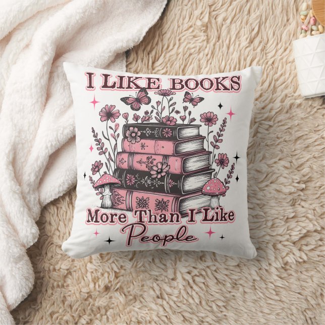 Coussin J'Aime Plus Les Livres Que... (Couverture)