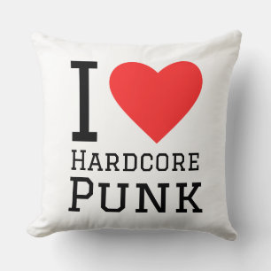 Coussin J'aime punk hardcore