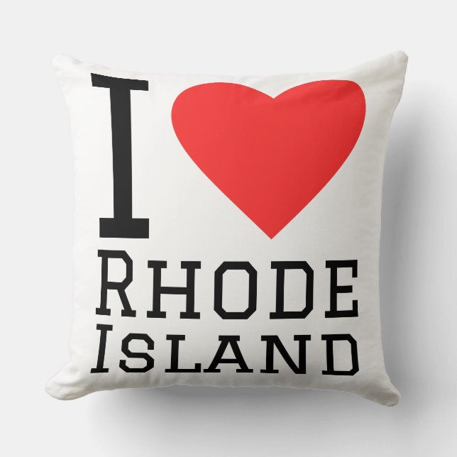Coussin J'aime Rhode Island  (Recto)
