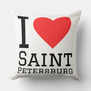 Coussin J'aime Saint-Pétersbourg