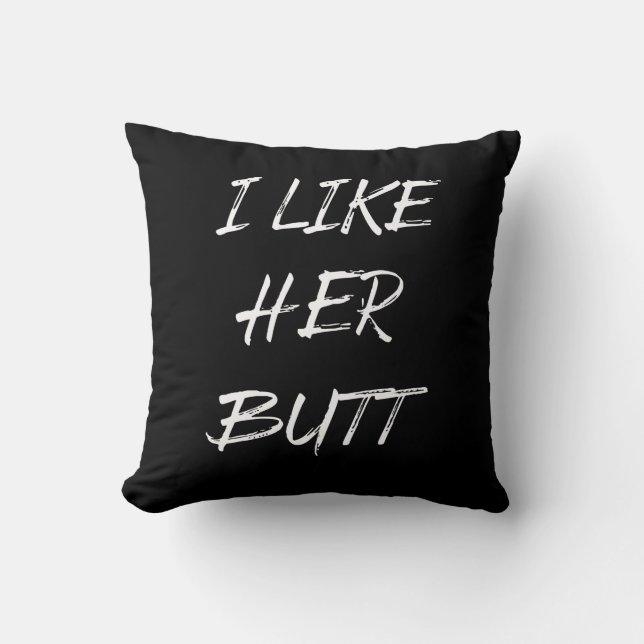 Coussin j'aime son derrière (Recto)