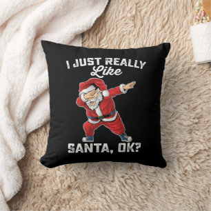 Coussin J'Aime Vraiment Père Noël OK Famille Noël