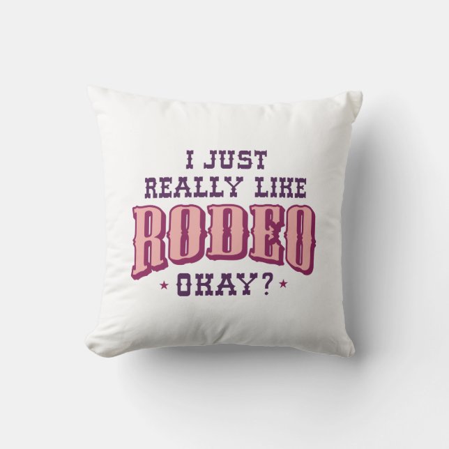 Coussin J'Aime Vraiment Rodeo Ok (Recto)