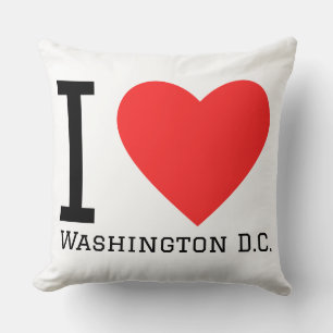 Coussin J'aime Washington D.C.