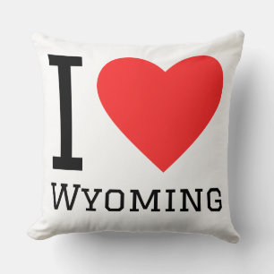 Coussin J'aime wyoming