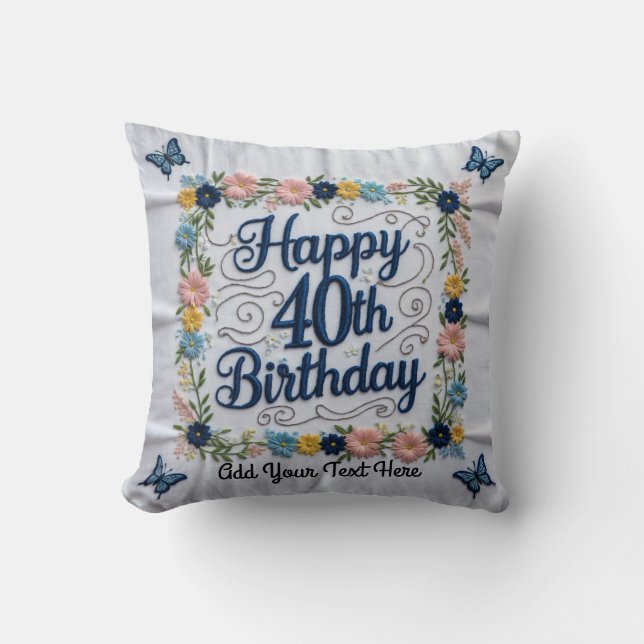 Coussin Jalon Confort : 40e Anniversaire Jeu d'oreiller Ga (Recto)