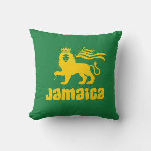 Coussin Jamaica Rasta Lion  