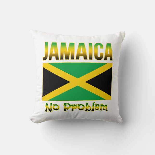 Coussin Jamaïque - Aucun problème (Recto)