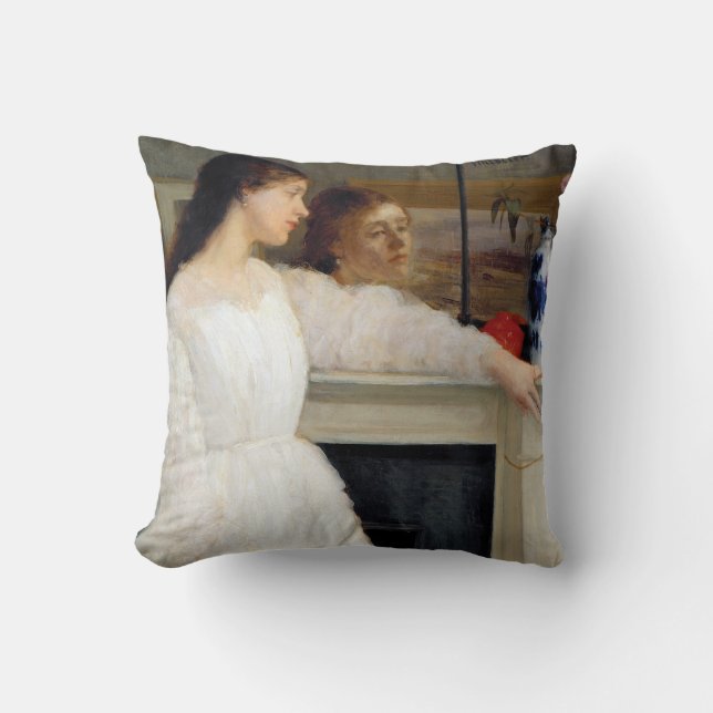 Coussin James Whistler - Symphonie en blanc no 2 (Recto)