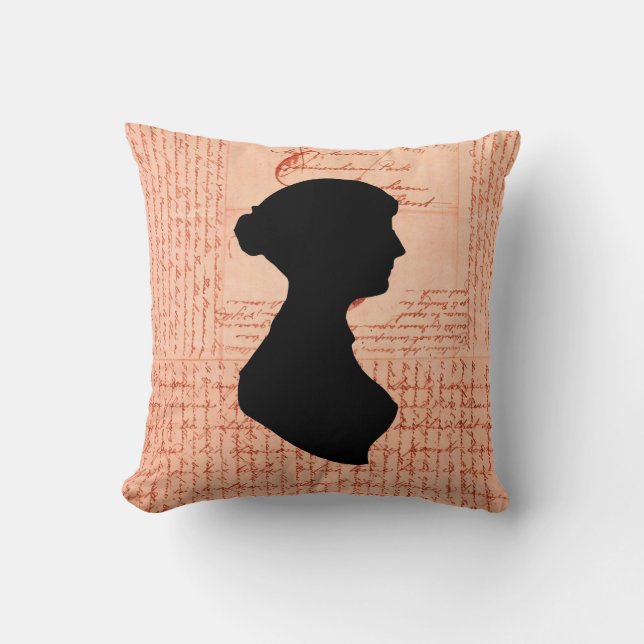 Coussin Jane Austen, m'appellent Letter de Madame Jane (Recto)