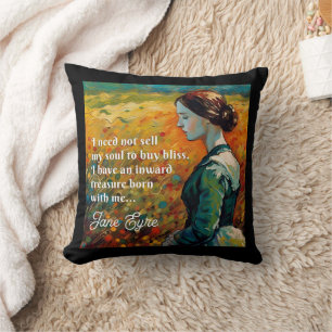 Coussin Jane Eyre Cite Monet Style Peinture