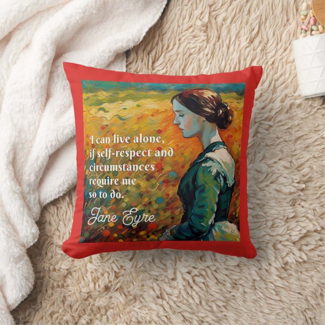 Coussin Jane Eyre Cite Monet Style Peinture (Couverture)