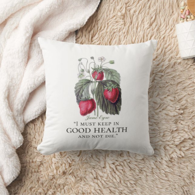 Coussin Jane Eyre - Garder En Bonne Santé - Fraises (Couverture)