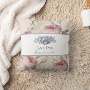 Coussin Jane Eyre - Lecteur Je L'Ai Marié - Doses Floral