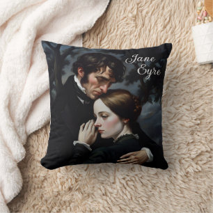 Coussin Jane Eyre romantique et Edward Rochester