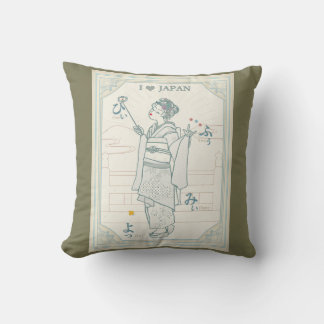 Coussin Japan's ancient capital and cute maiko. クッション