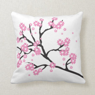 Coussin japonais de fleurs de cerisiers
