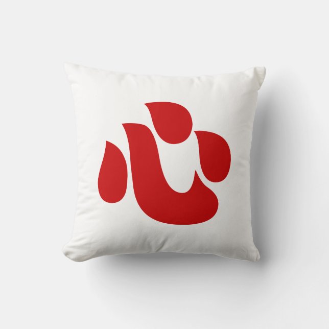 Coussin Japonais Kanji Heart ⇢ Shin/Kokoro ← 心 (Recto)