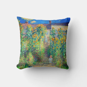 Coussin Jardin aux fleurs de Monet