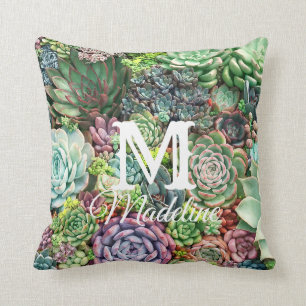 Coussin Jardin coloré Succulent