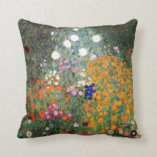 Coussin Jardin d'agrément peignant Gustav Klimt