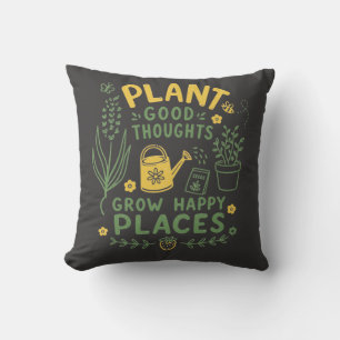 Coussin Jardin de bonnes pensées esthétique