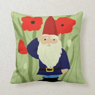 Coussin Jardin de carreau de gnome de souvenir