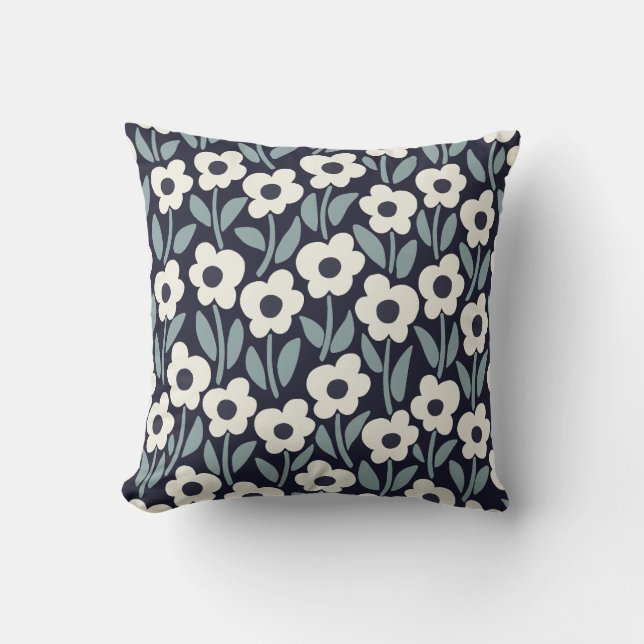 Coussin Jardin de Chalkflower Humeur de Minuit  (Recto)
