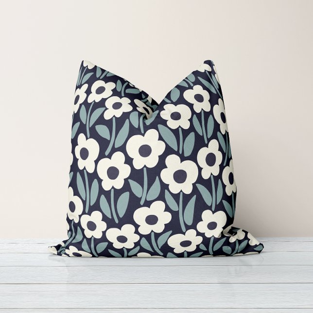 Coussin Jardin de Chalkflower Humeur de Minuit  (Créateur téléchargé)