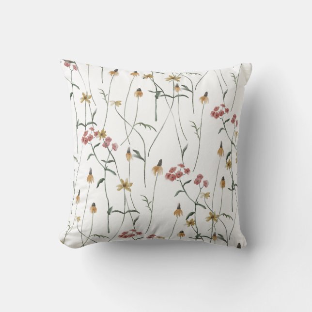 Coussin Jardin de fées fantaisiste (Recto)