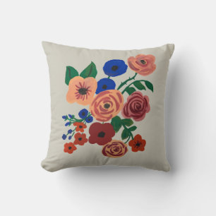 Coussin Jardin de fleurs botaniques Jeu d'oreiller